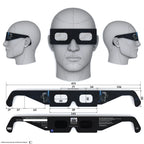 Solar Eclipse Glasses with EVA design, CE Certified and ISO Compliant - Back and Front View