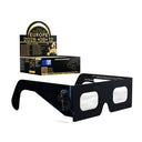 Solar Eclipse Glasses with EVA design, CE Certified and ISO Compliant - Packaging Image of 50-Pack