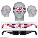 Solar Eclipse Glasses with GB design, CE Certified and ISO Compliant - Back and Front View