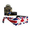 Solar Eclipse Glasses with GB design, CE Certified and ISO Compliant - Packaging Image of 50-Pack