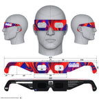 Solar Eclipse Glasses with Goo design, CE Certified and ISO Compliant - Back and Front View