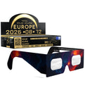 Solar Eclipse Glasses with Nebula design, CE Certified and ISO Compliant - Packaging Image of 100-Pack