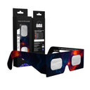 Solar Eclipse Glasses with Nebula design, CE Certified and ISO Compliant - Packaging Image of 10-Pack