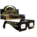 Solar Eclipse Glasses with Pioneer design, CE Certified and ISO Compliant - Packaging Image of 100-Pack