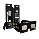 Solar Eclipse Glasses with Pioneer design, CE Certified and ISO Compliant - Packaging Image of 6-Pack