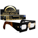 Solar Eclipse Glasses with Planets design, CE Certified and ISO Compliant - Packaging Image of 100-Pack