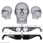 Solar Eclipse Glasses with Reflective design, CE Certified and ISO Compliant - Back and Front View
