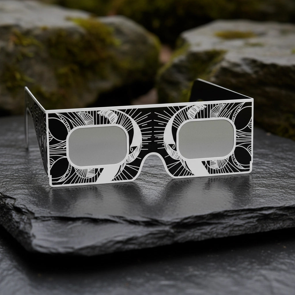 Solar Eclipse Glasses with Reflective design, CE Certified and ISO Compliant - Product Showcase