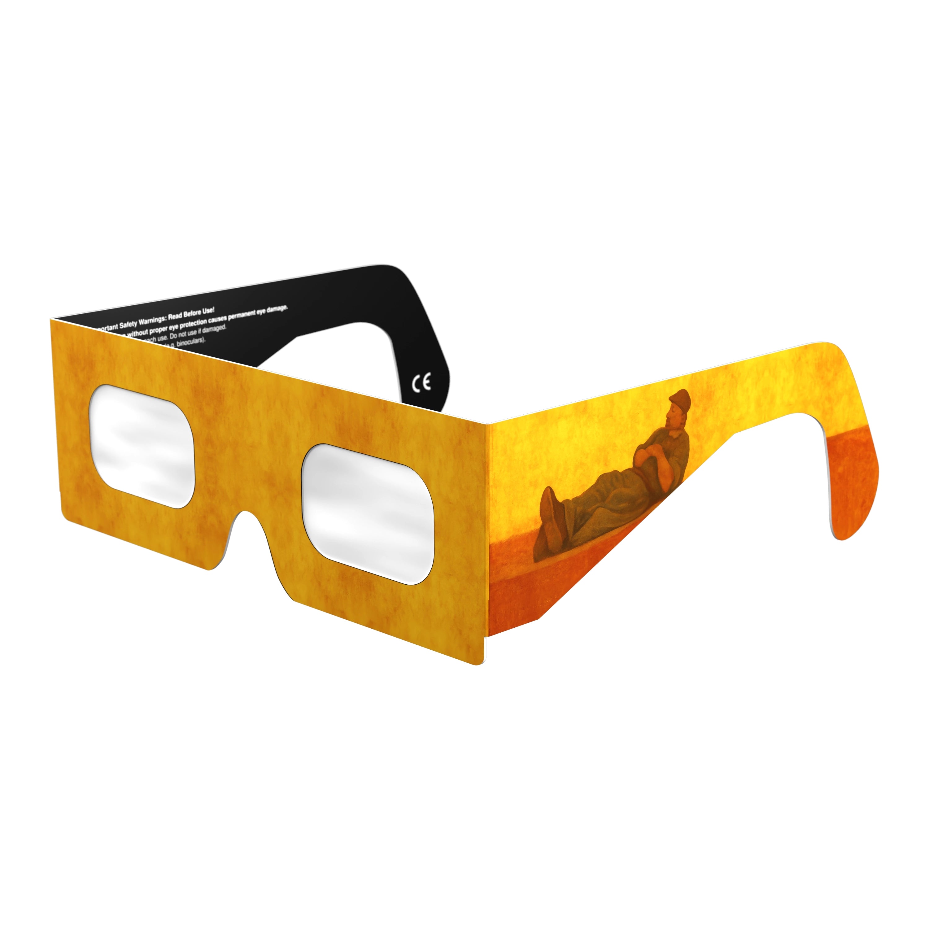 Solar Eclipse Glasses with Siesta design, CE Certified and ISO Compliant - Main Product View