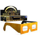 Solar Eclipse Glasses with Siesta design, CE Certified and ISO Compliant - Packaging Image of 100-Pack