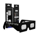 Solar Eclipse Glasses with Swing design, CE Certified and ISO Compliant - Packaging Image of 6-Pack