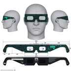 Solar Eclipse Glasses with Voltage design, CE Certified and ISO Compliant - Back and Front View