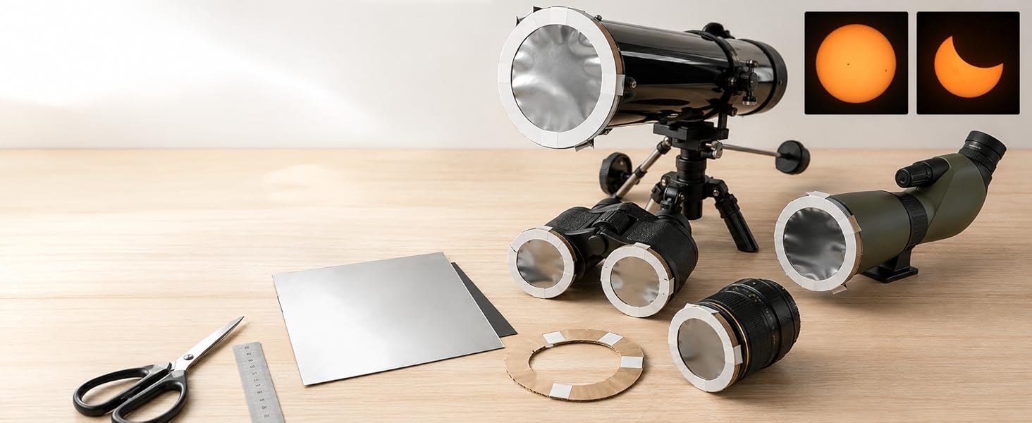 One Film. All Your Optics. The Sun, Safely.