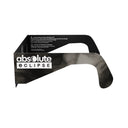 Side alternate profile view of Soot design eclipse glasses, emphasizing their flat lenses and smoky aesthetic.