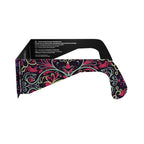 Side alternate profile view of Sunburst solar eclipse glasses, displaying the flat lenses and design.