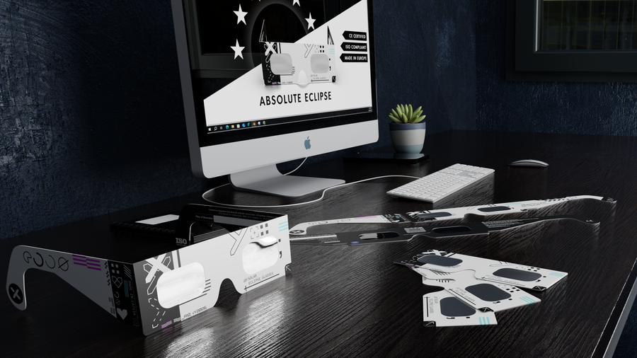 Bulk solar eclipse glasses packs and packaging