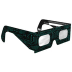 45-degree angle view of Voltage glasses, highlighting their stylish design and safety features.