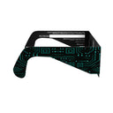 Side profile of Voltage solar eclipse glasses, emphasizing the flat lens design with CE marking.